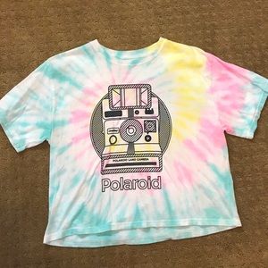 Polaroid Cropped Tee